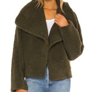 Free People Izzy Wrap Teddy Jacket